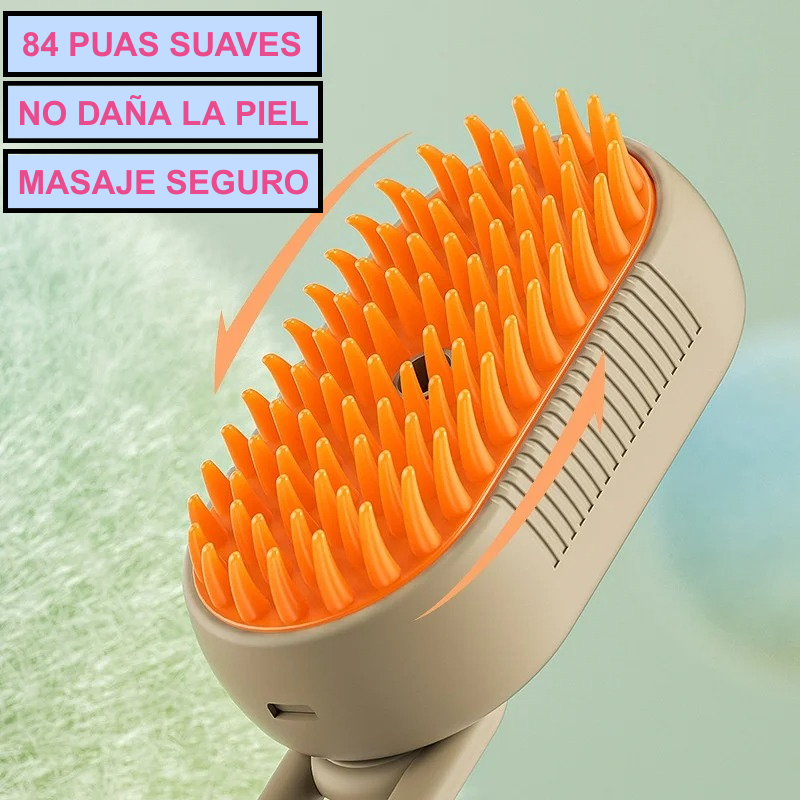 Cepillo de Vapor Con Mango 3 En 1