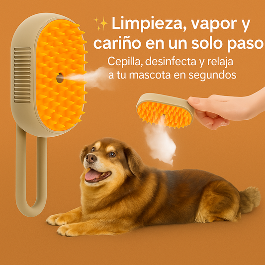 Cepillo de Vapor Con Mango 3 En 1